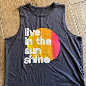 Spiritual Gangster Live in the Sunshine Graphic Tank Top size Large